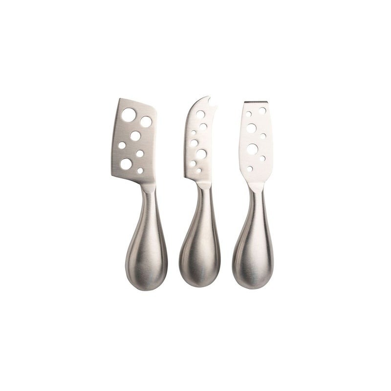 3pc Euroline Stainless Steel Cheese Knife Set