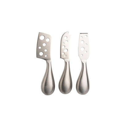 3pc Euroline Stainless Steel Cheese Knife Set