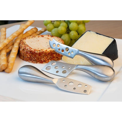 3pc Euroline Stainless Steel Cheese Knife Set