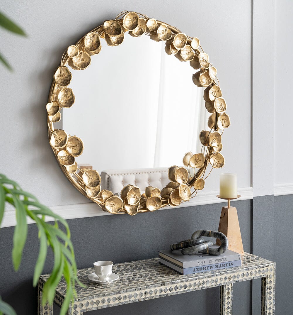 GOLD LEAF WALL MIRROR