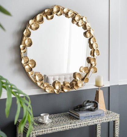 GOLD LEAF WALL MIRROR