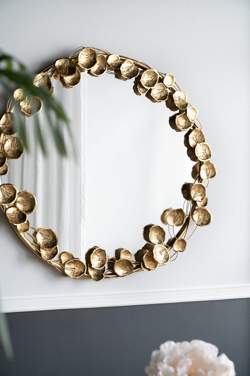GOLD LEAF WALL MIRROR