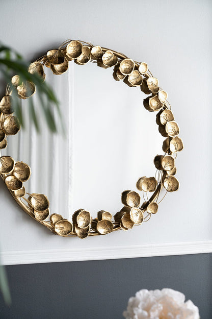 GOLD LEAF WALL MIRROR