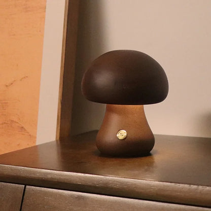 Wooden Mushrooms Lamp